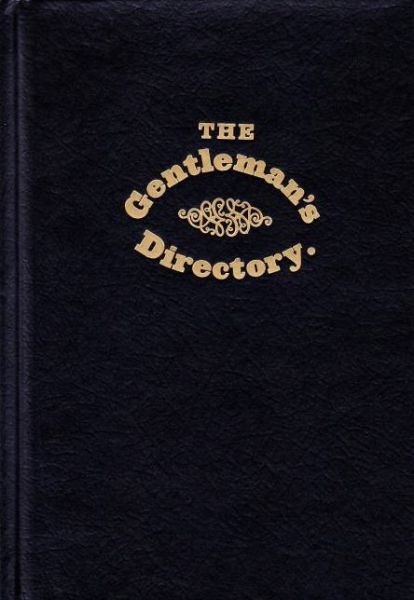 Cover for New-york Historical Society · Gentleman's Directory (Applewood After Dark) (Hardcover Book) (2013)