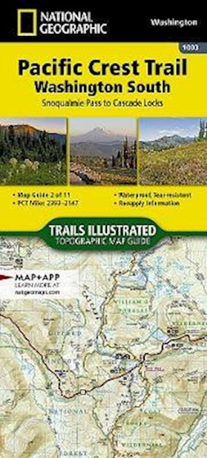 Cover for National Geographic Maps · Pacific Crest Trail, Washington South: Topographic Map Guide (Paperback Book) [2022nd edition] (2024)