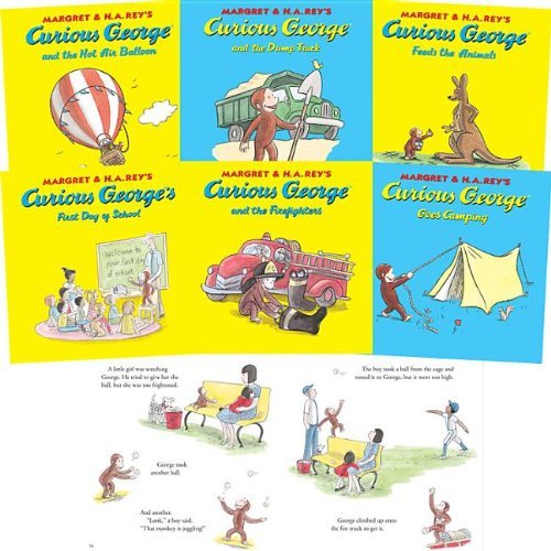 Cover for H. A. Rey · Curious George - 12 Titles: Curious George and the Dump Truck, Curious George and the Hot Air Balloon, Curious George Goes Camping, Curious George in the Snow, Curious George Tak (Hardcover Book) (2008)