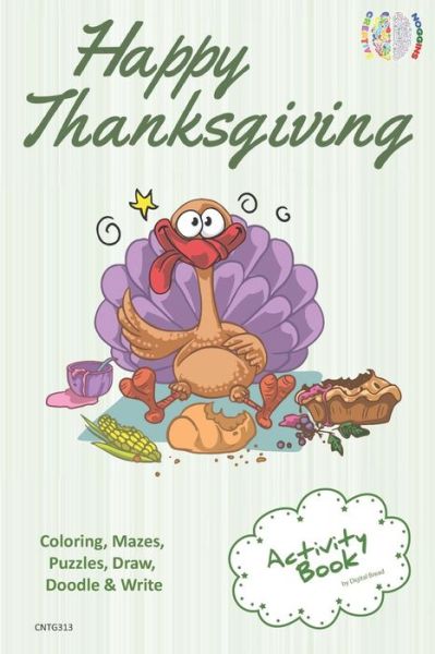 Cover for Digital Bread · Happy Thanksgiving Activity Book for Creative Noggins (Pocketbok) (2018)