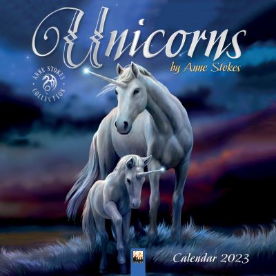 Cover for Flame Tree Studio · Unicorns by Anne Stokes Wall Calendar 2023 (Art Calendar) (Calendar) [New edition] (2022)