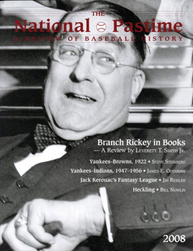 Cover for Society for American Baseball Research · The National Pastime, Volume 28: A Review of Baseball History (Taschenbuch) (2008)