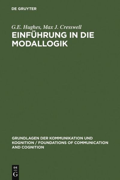 Cover for Hughes · Einführung in die Modallogik (Book) (1978)