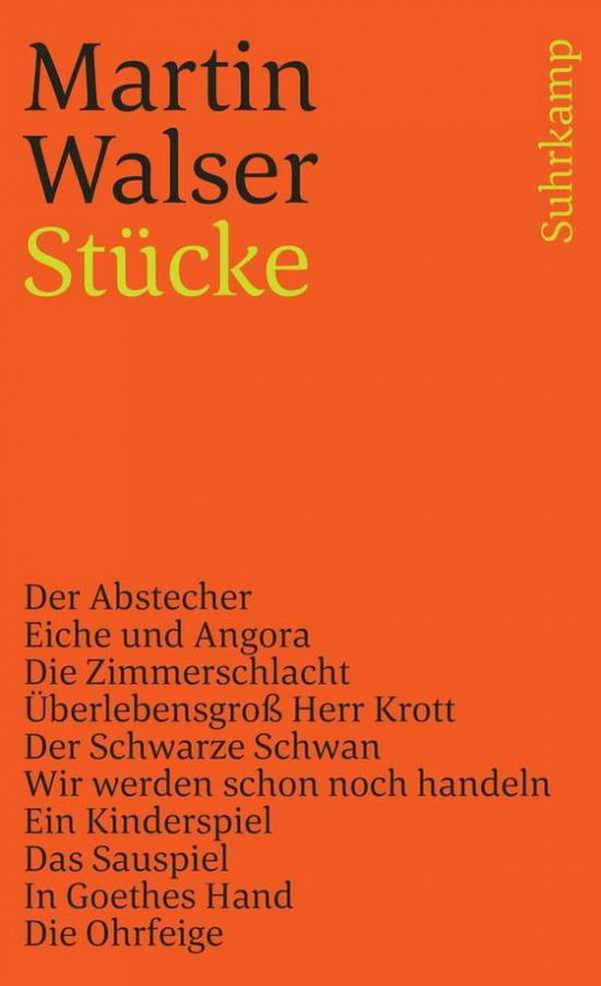 Gesammelte Stucke - Martin Walser - Libros - Suhrkamp Verlag - 9783518378090 - 1 de agosto de 1981