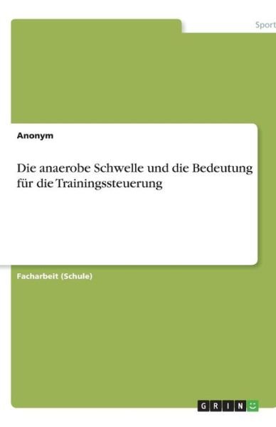 Cover for Sport · Die anaerobe Schwelle und die Bed (Book)