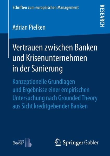 Cover for Pielken · Vertrauen zwischen Banken und K (Book) (2017)