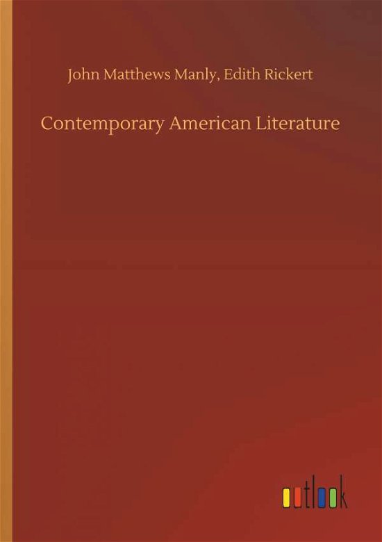 Contemporary American Literature - Manly - Books -  - 9783732671090 - May 15, 2018