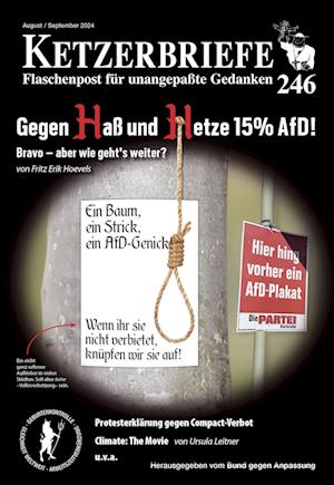 Cover for Bund gegen Anpassung · Gegen Haß und Hetze 15% AfD! Bravo - aber wie geht´s weiter? (Buch) (2024)