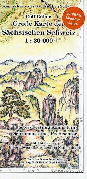 Cover for Rolf Böhms · Große Karte der Sächsischen Schweiz 1 : 30 000 (Map) (2021)