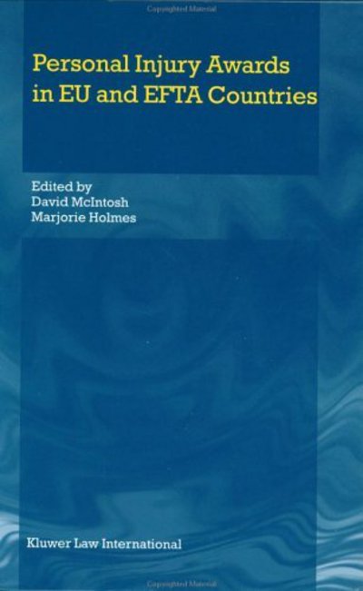 Cover for Marjorie Holmes · Personal Injury Awards in EU and EFTA Countries (Inbunden Bok) (2003)