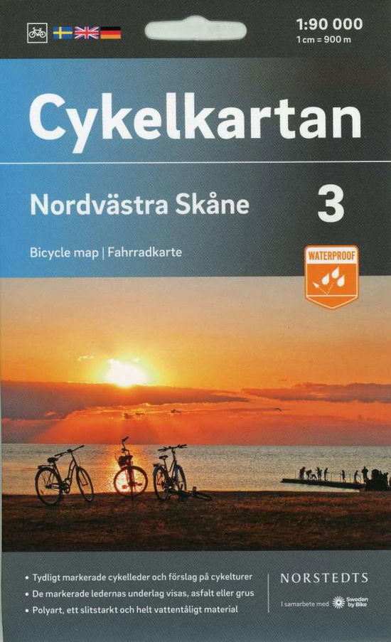 Cykelkartan: Nordvästra Skåne - Norstedts - Books - Norstedts - 9789113106090 - April 27, 2020