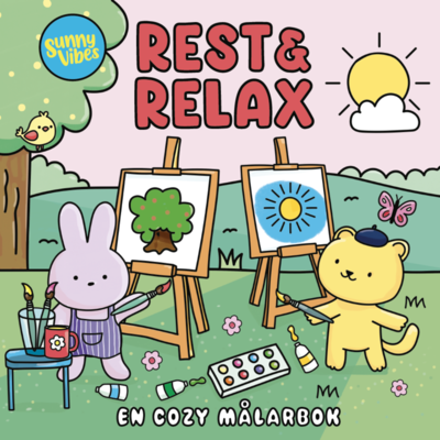 Cover for Rest &amp; Relax : En cozy målarbok (Paperback Book) (2025)