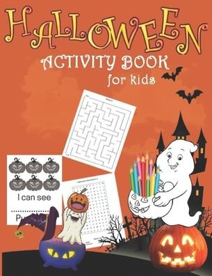 Cover for Xskul Art · Halloween Activity Book For Kids (Paperback Book) (2020)