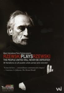 Cover for Frederich Rzewski · Rzewski Plays Rzewski (DVD) (2008)