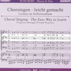 Cover for Franz Schubert (1797-1828) · Chorsingen leicht gemacht:SchubertMesse D.167 (Alt) (CD)