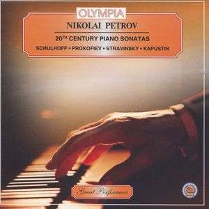 Cover for Nikolai PETROV · 20th Century Piano Sonatas (CD)