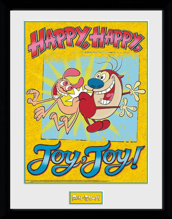 Cover for Ren &amp; Stimpy · Ren &amp; Stimpy: Happy Joy (Stampa In Cornice 30x40cm) (MERCH)