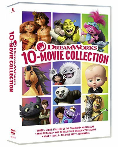 Cover for Cast · Dreamworks 10 Movie Collection ( Box 10 Dv) (Spirit,Shrek,Baby Boss,Trools ) (DVD) (2021)