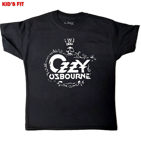 Cover for Ozzy Osbourne · Ozzy Osbourne Kids T-Shirt: Logo (5-6 Years) (T-shirt) [size 5-6yrs] [Black - Kids edition]