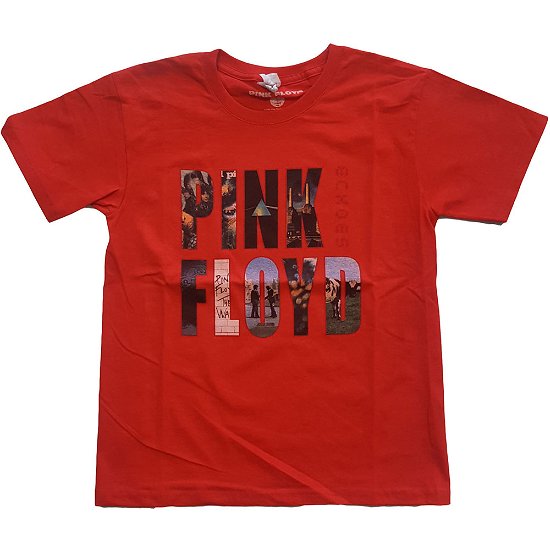 Cover for Pink Floyd · Pink Floyd Kids T-Shirt: Echoes Album Montage (9-10 Years) (T-shirt) [size 9-10yrs] [Red - Kids edition]
