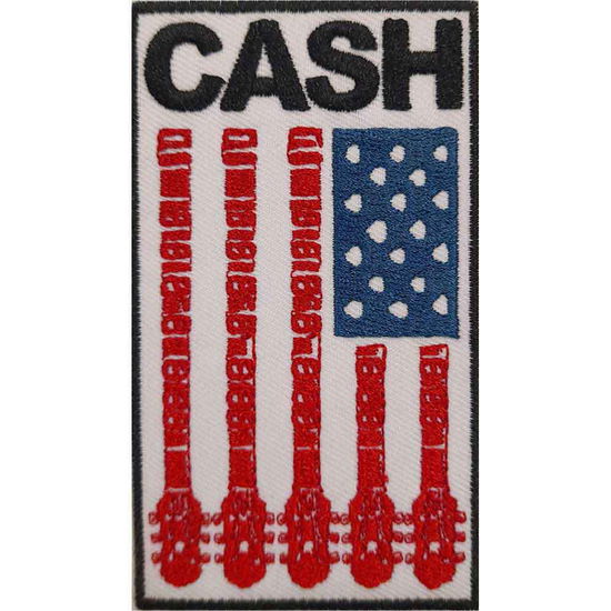 Johnny Cash Standard Woven Patch: Flag - Johnny Cash - Marchandise -  - 5056368696091 - 