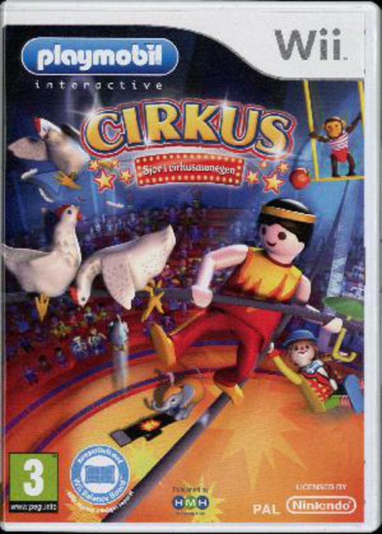 Cover for Spil-wii · Playmobil Cirkus DK (Wii) (2010)