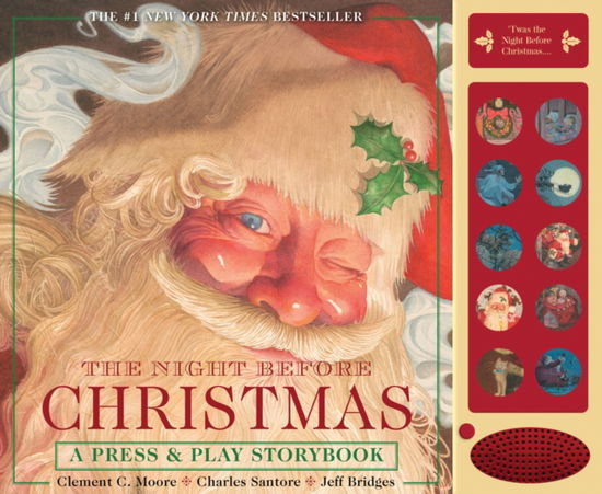 Cover for Clement Moore · The Night Before Christmas Press and   Play Storybook: The Classic Edition Hardcover Book Narrated by Jeff Bridges - The Classic Edition (Hardcover Book) (2025)