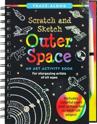 Cover for Peter Pauper Press · Scratch &amp; Sketch Outer Space (Spiralbok) (2020)