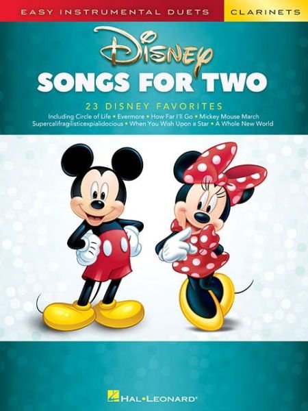 Cover for Hal Leonard Publishing Corporation · Disney Songs: Easy Instrumental Duets - Two Clarinets (Book) (2018)