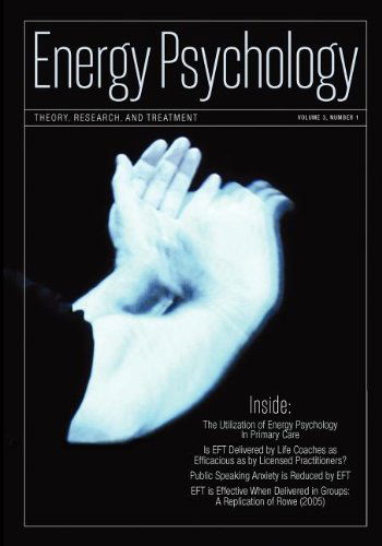 Cover for Church, Dawson, Ph.D. · Energy Psychology Journal, 3:2 (Paperback Book) [First Edition,first edition] (2011)