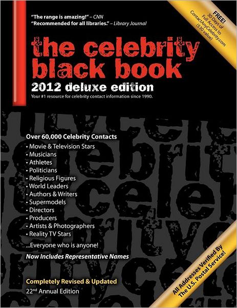 Cover for Jordan Mcauley · The Celebrity Black Book 2012: Over 60,000+ Accurate Celebrity Addresses for Autographs, Charity Donations, Signed Memorabilia, Celebrity Endorsements, Media Interviews and More! (Paperback Book) (2012)