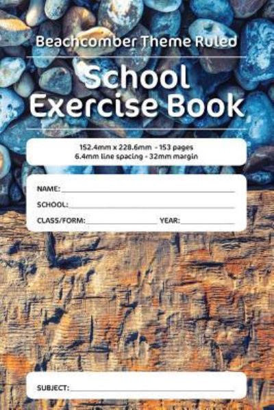 Cover for Luap Nottocs · Beachcomber Theme Ruled School Exercise Book (Paperback Book) (2018)