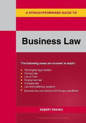 Cover for Robert Franks · A Straightforward Guide to Business Law 2023: Revised Edition 2023 (Pocketbok) (2023)