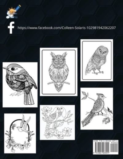 Cover for Colleen Solaris · Birds Coloring Book (Pocketbok) (2021)