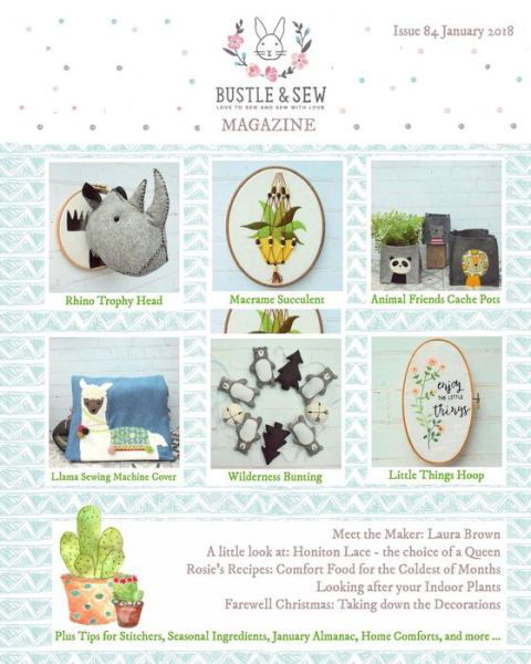 Bustle & Sew Magazine Issue 84 January 2018 - Helen Dickson - Libros - Createspace Independent Publishing Platf - 9781982086091 - 28 de diciembre de 2017