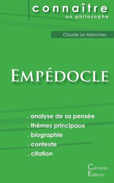 Cover for Empédocle · Comprendre Empedocle (analyse complete de sa pensee) (Paperback Book) (2015)