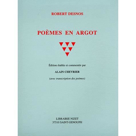 Cover for Robert Desnos · Poèmes en argot (Buch) (2010)