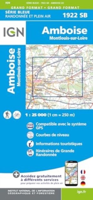Amboise / Montlouis-sur-Loire - Serie Bleue -  - Bøger - Institut Geographique National - 9782758556091 - 15. januar 2024