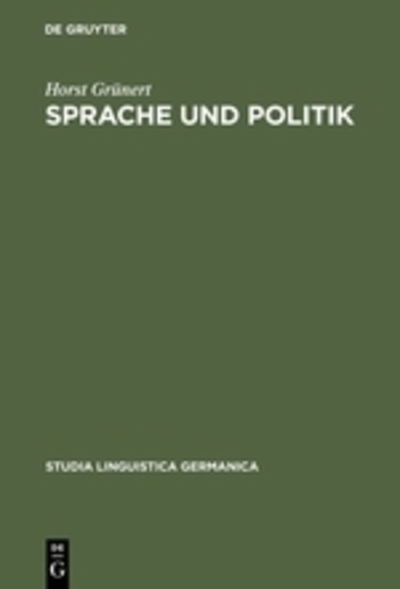 Cover for Grünert · Sprache und Politik (Book) [German edition] (1974)