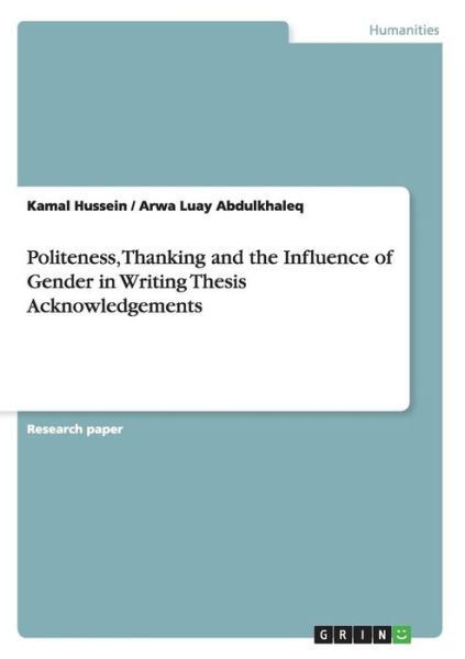 Cover for Hussein · Politeness, Thanking and the In (Book)