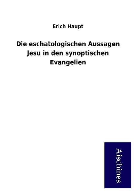 Cover for Haupt · Die eschatologischen Aussagen Jes (Book)