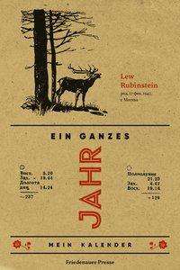 Cover for Rubinstein · Ein ganzes Jahr (Buch)