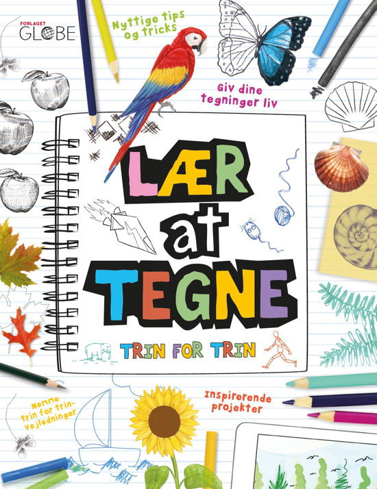 Cover for Lær at tegne trin for trin (Indbundet Bog) [1. udgave] (2021)