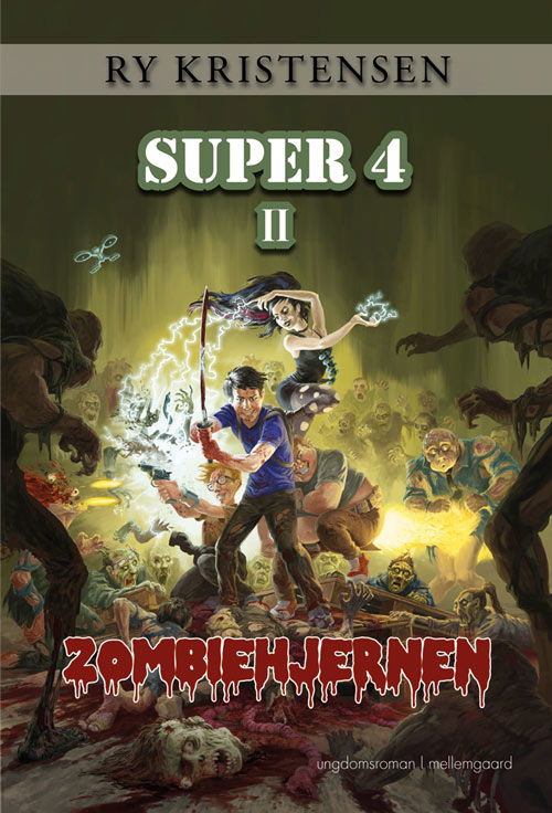 Cover for Ry Kristensen · Super 4: Zombiehjernen (Sewn Spine Book) [1st edition] (2018)