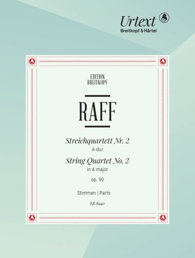 Cover for Raff · Raff:streichquartett Nr. 2 Op. 90 (Buch)