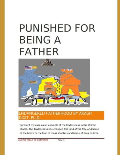 Cover for Akash Dixit · Punished For Being A Father (Paperback Book) (2019)