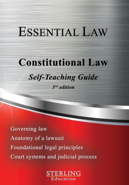 Cover for Education Sterling Education · Constitutional Law: Essential Law Self Teaching Guide - Essential Law Self Teaching Guides (Paperback Book) (2022)