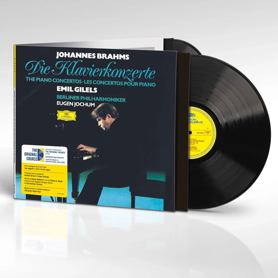 Cover for Emil Gilels &amp; Berliner Philharmoniker &amp; Eugen Jochum · Brahms: Piano Concertos Nos. 1 &amp; 2 (LP) (2024)