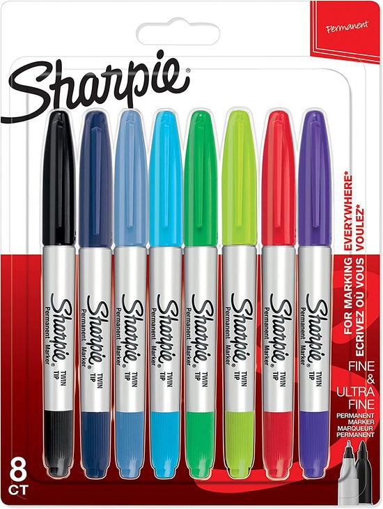 Cover for Sharpie · Sharpie Permanentmarker Twin Tip verschied.Farben (ACCESSORY) (2024)