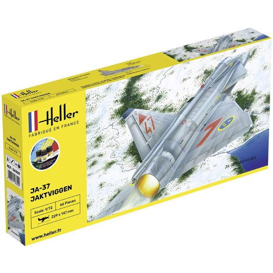 1/72 Starter Kit Ja-37 Jaktviggen - Heller - Fanituote - MAPED HELLER JOUSTRA - 3279510563092 - 